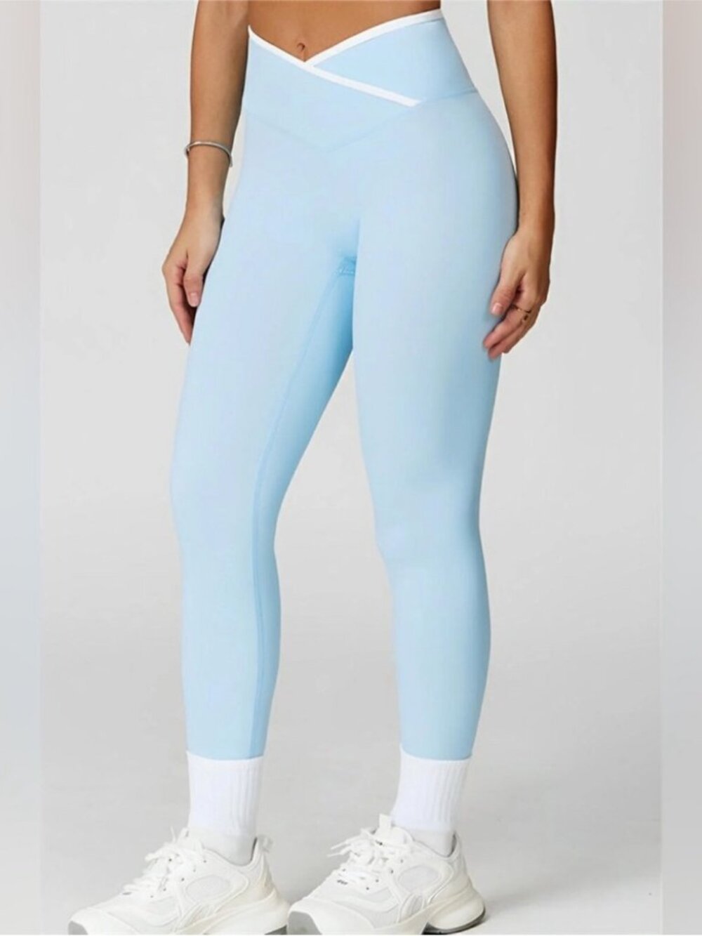 All In Motion Everyday Soft Light Blue High-Waist Women's 7/8 Leggings XXL NWT